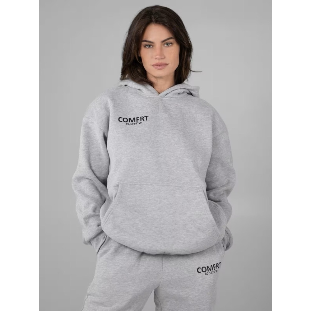 Comfrt Coordinate Hoodie Light Gray Mist Women's size small